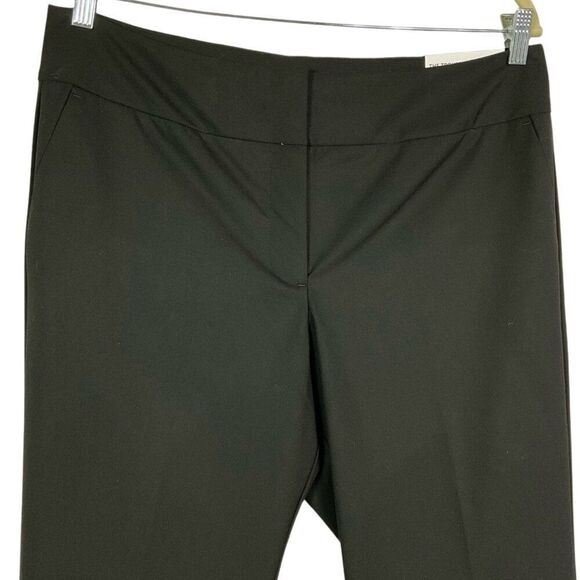 Ann Taylor Factory Mid-Rise Trouser Leg Full Length Pants, Size 12, Black, NWT - Picture 3 of 12